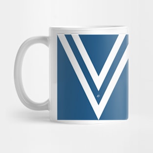 Blue V #abstract #artdeco #minimal #art #design #kirovair #buyart #decor #home Mug